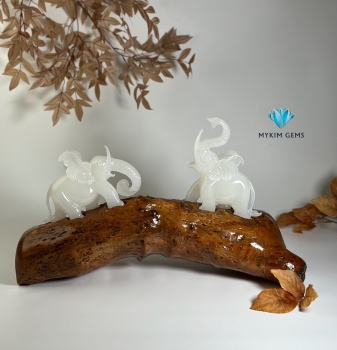 Tượng Voi Phong Thuỷ-Song Tượng Ss3